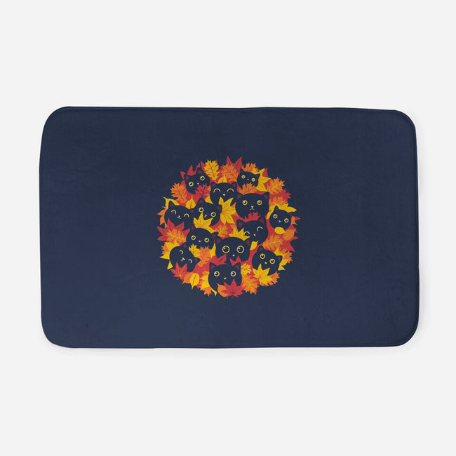 Autumn Kittens-None-Memory Foam-Bath Mat-erion_designs