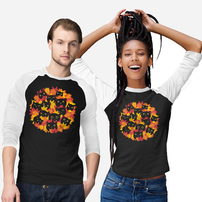 Autumn Kittens-Unisex-Baseball-Tee-erion_designs