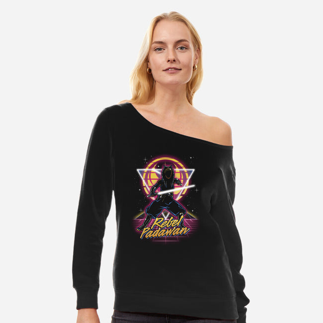 Retro Rebel Padawan-Womens-Off Shoulder-Sweatshirt-Olipop