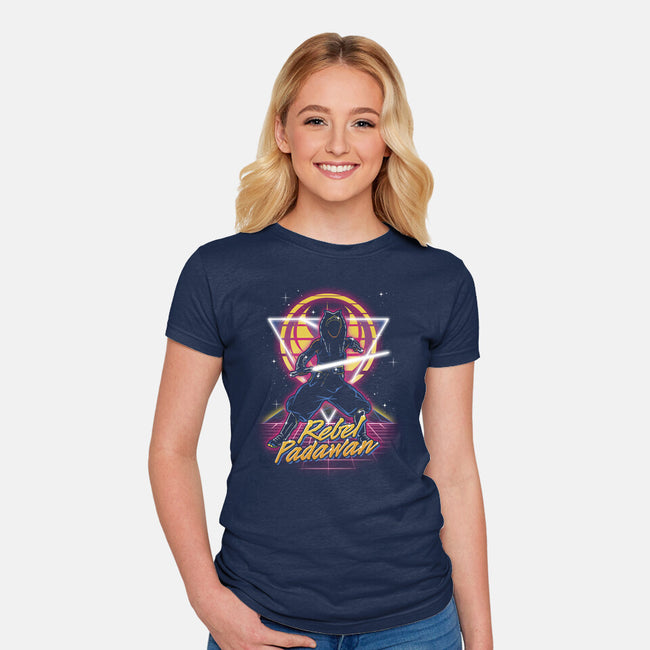 Retro Rebel Padawan-Womens-Fitted-Tee-Olipop