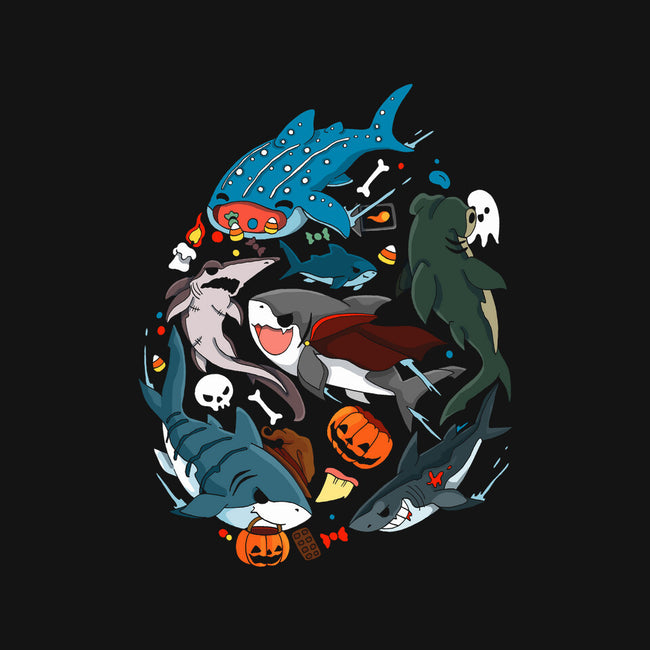 Halloween Sharks-None-Glossy-Sticker-Vallina84