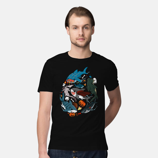 Halloween Sharks-Mens-Premium-Tee-Vallina84