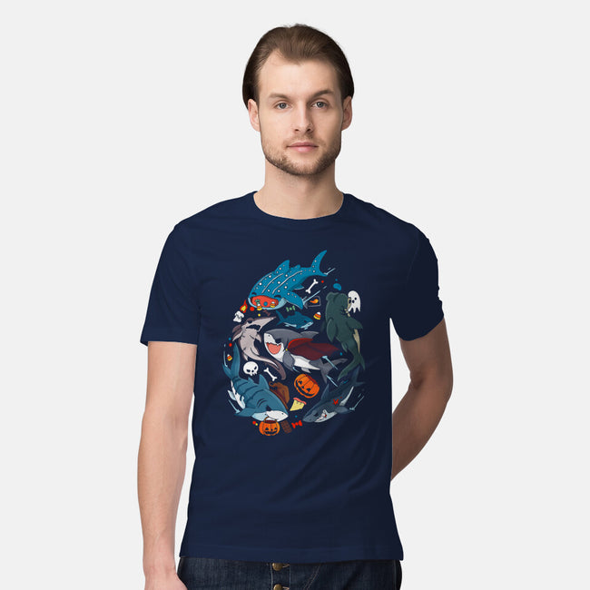 Halloween Sharks-Mens-Premium-Tee-Vallina84