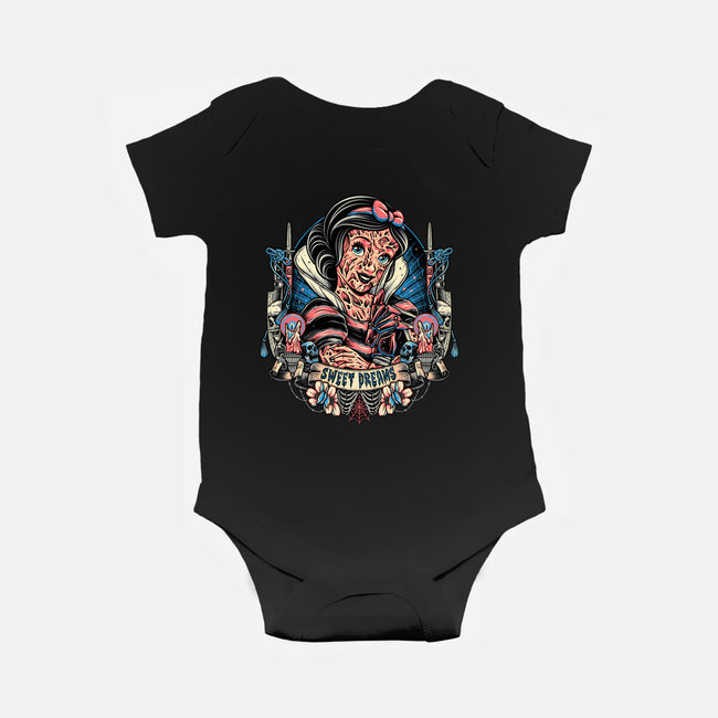 Sweetest Dreams-Baby-Basic-Onesie-momma_gorilla