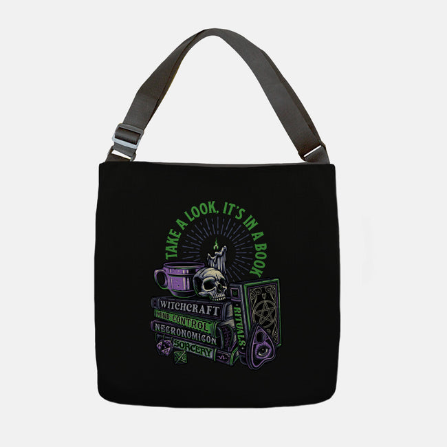 Dark Books-None-Adjustable Tote-Bag-momma_gorilla