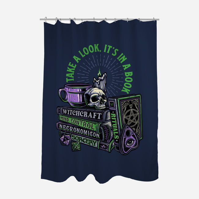 Dark Books-None-Polyester-Shower Curtain-momma_gorilla