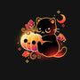 Demon Cat Halloween-None-Glossy-Sticker-NemiMakeit