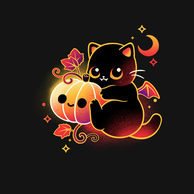 Demon Cat Halloween-Youth-Basic-Tee-NemiMakeit