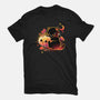 Demon Cat Halloween-Youth-Basic-Tee-NemiMakeit