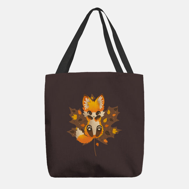 Autumn Kitsune-None-Basic Tote-Bag-retrodivision