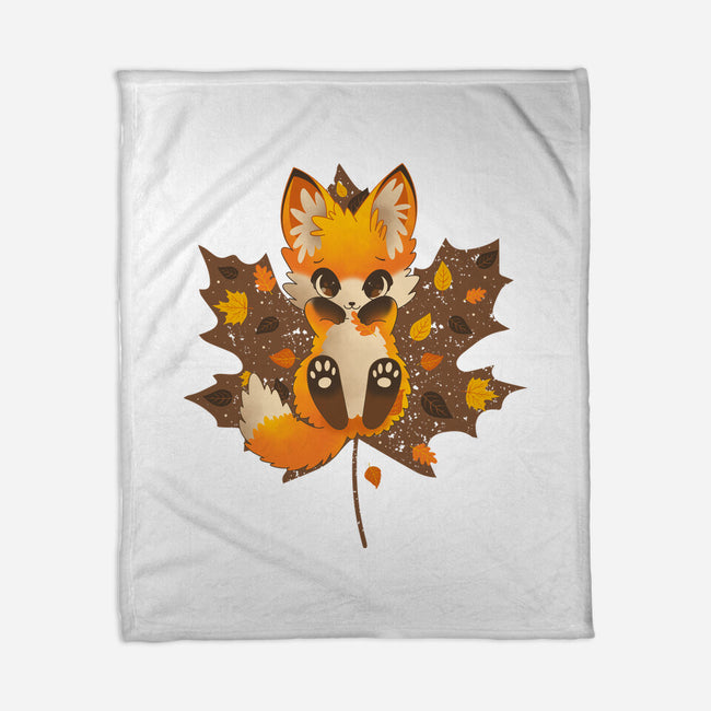 Autumn Kitsune-None-Fleece-Blanket-retrodivision