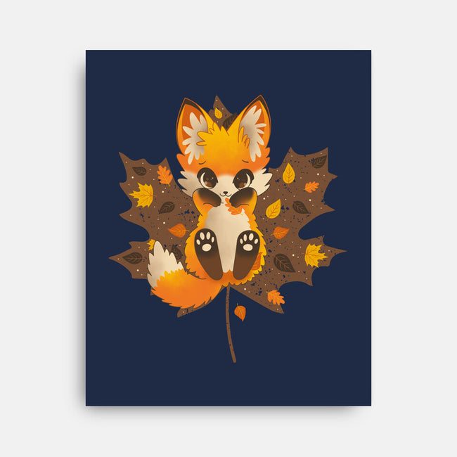 Autumn Kitsune-None-Stretched-Canvas-retrodivision