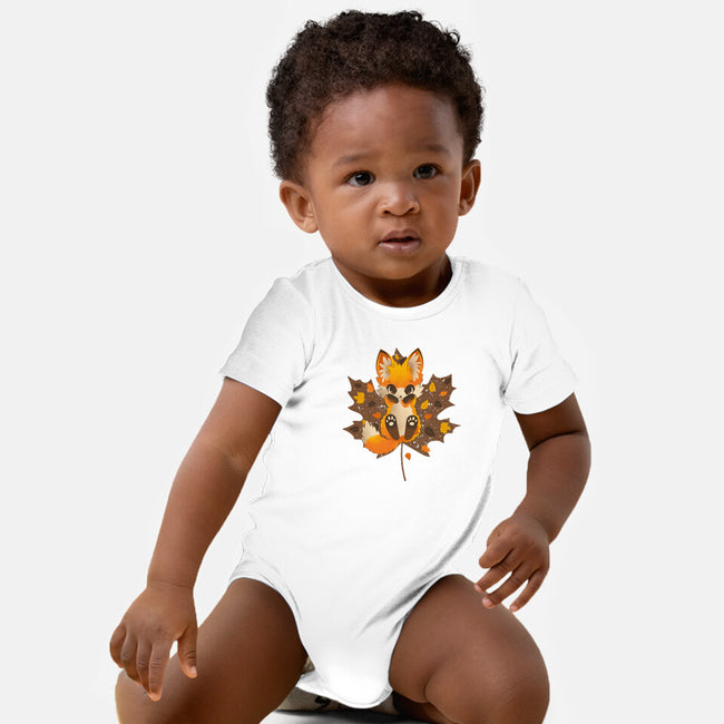 Autumn Kitsune-Baby-Basic-Onesie-retrodivision