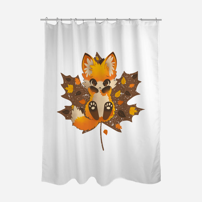 Autumn Kitsune-None-Polyester-Shower Curtain-retrodivision