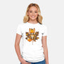 Autumn Kitsune-Womens-Fitted-Tee-retrodivision