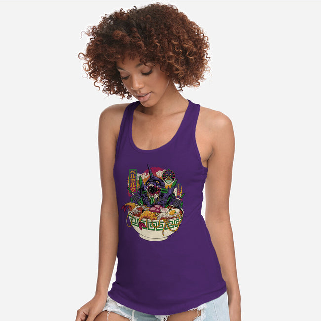 Ramen Eva-Womens-Racerback-Tank-gaci