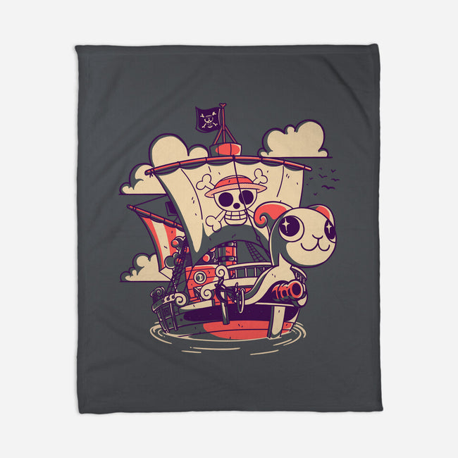 Straw Hat Ship-None-Fleece-Blanket-estudiofitas