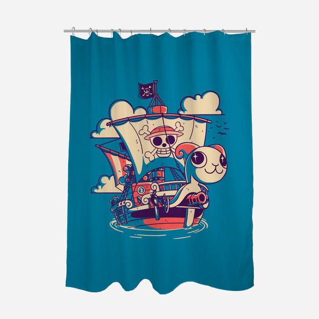 Straw Hat Ship-None-Polyester-Shower Curtain-estudiofitas