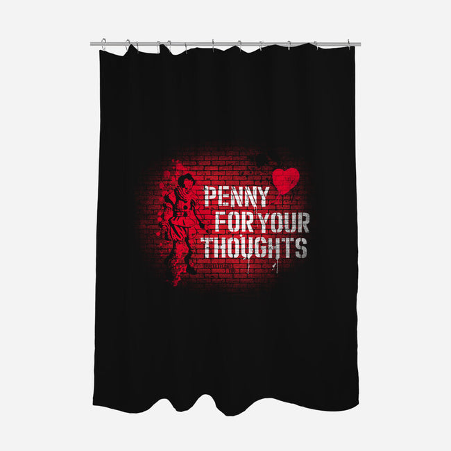 Penny For Your Thoughts-None-Polyester-Shower Curtain-rocketman_art