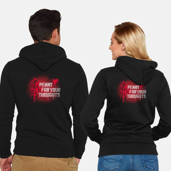 Penny For Your Thoughts-Unisex-Zip-Up-Sweatshirt-rocketman_art