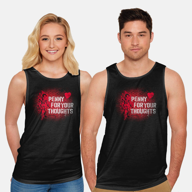 Penny For Your Thoughts-Unisex-Basic-Tank-rocketman_art