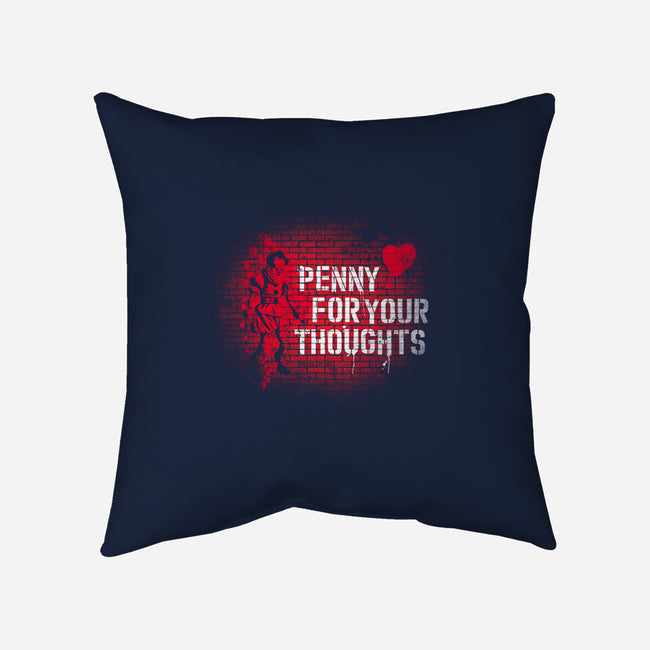 Penny For Your Thoughts-None-Removable Cover-Throw Pillow-rocketman_art