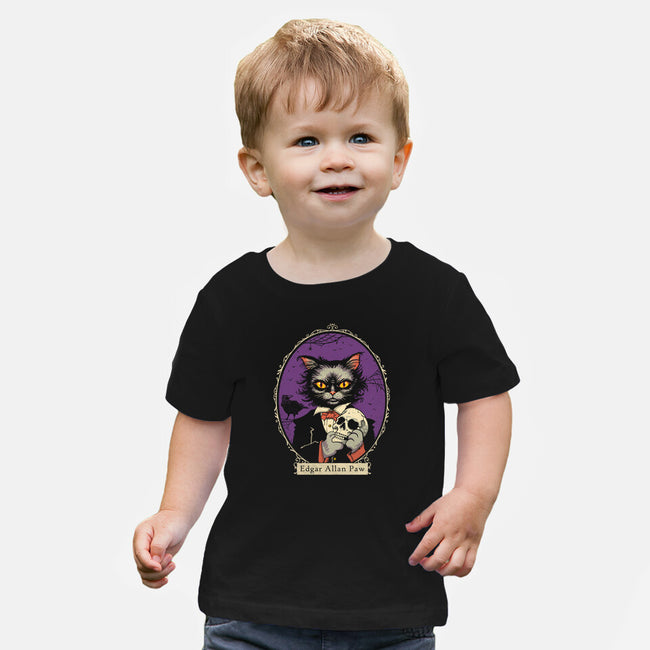 Edgar Allan Paw-Baby-Basic-Tee-vp021