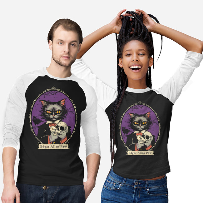 Edgar Allan Paw-Unisex-Baseball-Tee-vp021