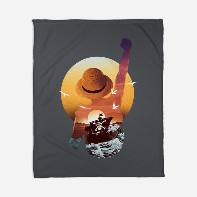 Praise The Sun King Pirate-None-Fleece-Blanket-dandingeroz