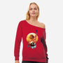 Praise The Sun King Pirate-Womens-Off Shoulder-Sweatshirt-dandingeroz