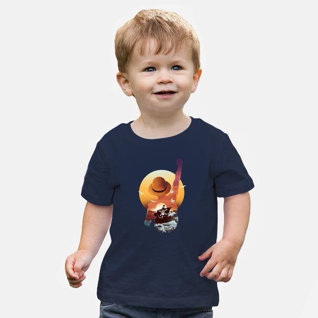 Praise The Sun King Pirate-Baby-Basic-Tee-dandingeroz