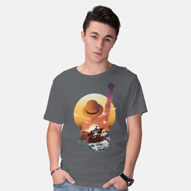 Praise The Sun King Pirate-Mens-Basic-Tee-dandingeroz