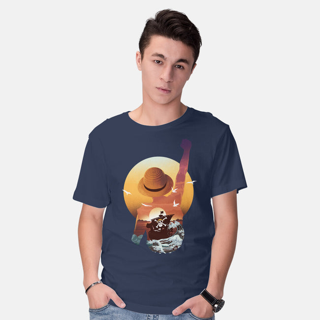 Praise The Sun King Pirate-Mens-Basic-Tee-dandingeroz