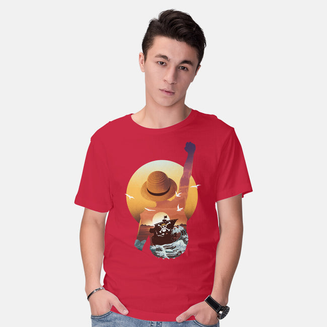 Praise The Sun King Pirate-Mens-Basic-Tee-dandingeroz