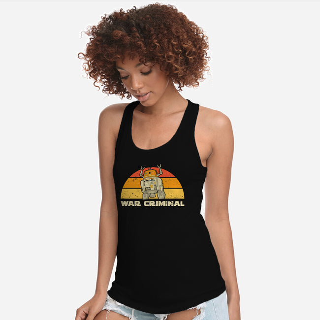 Vintage Criminal Droid-Womens-Racerback-Tank-retrodivision