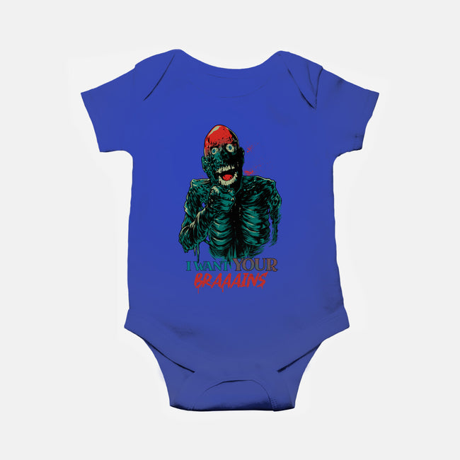 I Want Your Brains-Baby-Basic-Onesie-Hafaell