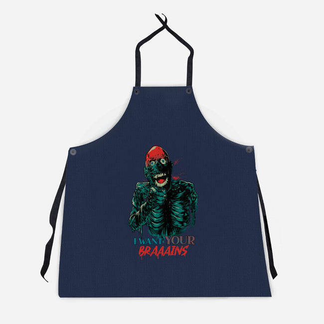 I Want Your Brains-Unisex-Kitchen-Apron-Hafaell