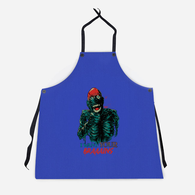 I Want Your Brains-Unisex-Kitchen-Apron-Hafaell