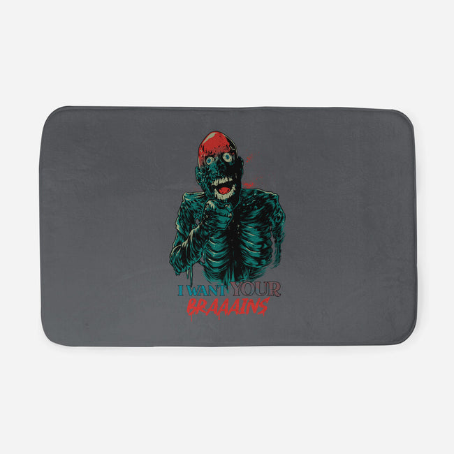 I Want Your Brains-None-Memory Foam-Bath Mat-Hafaell