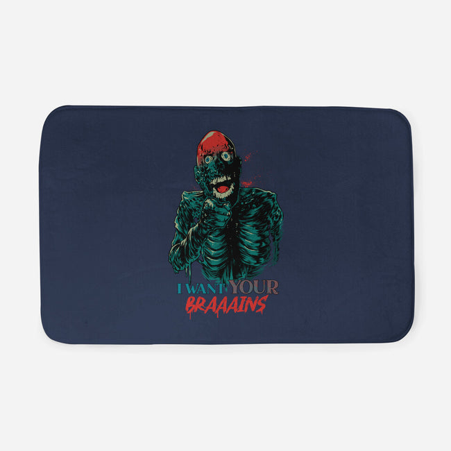 I Want Your Brains-None-Memory Foam-Bath Mat-Hafaell