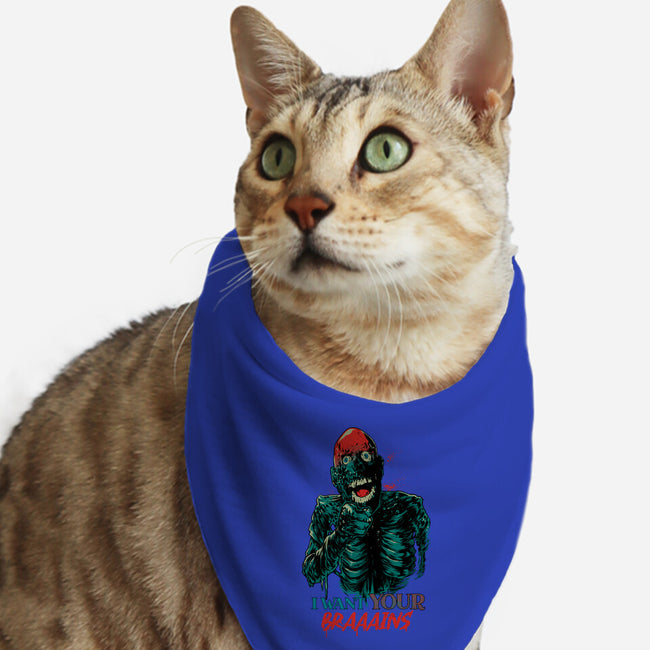 I Want Your Brains-Cat-Bandana-Pet Collar-Hafaell