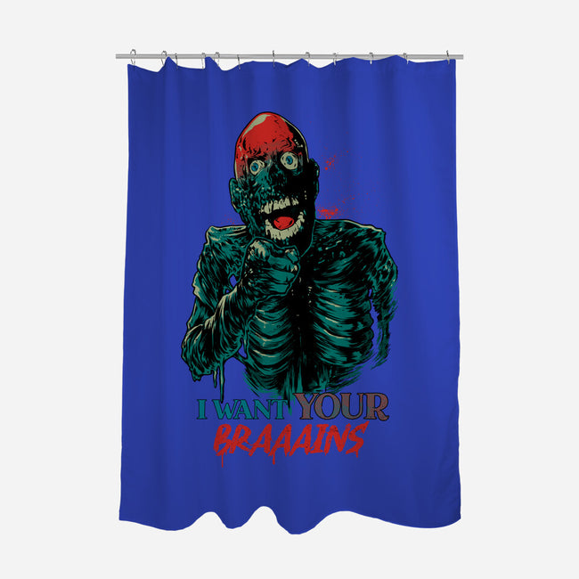 I Want Your Brains-None-Polyester-Shower Curtain-Hafaell