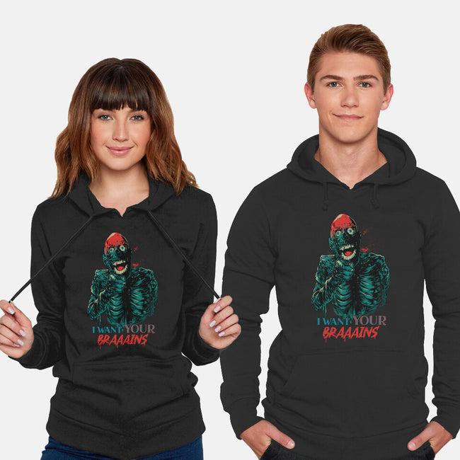 I Want Your Brains-Unisex-Pullover-Sweatshirt-Hafaell