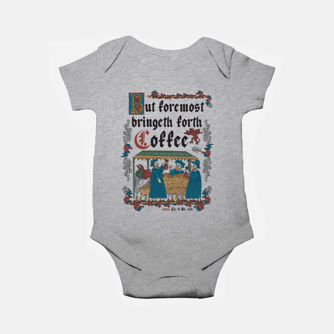 But First Coffee Medieval Style-Baby-Basic-Onesie-Nemons