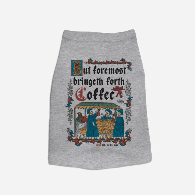 But First Coffee Medieval Style-Dog-Basic-Pet Tank-Nemons