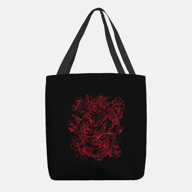 Red Koi-None-Basic Tote-Bag-eduely