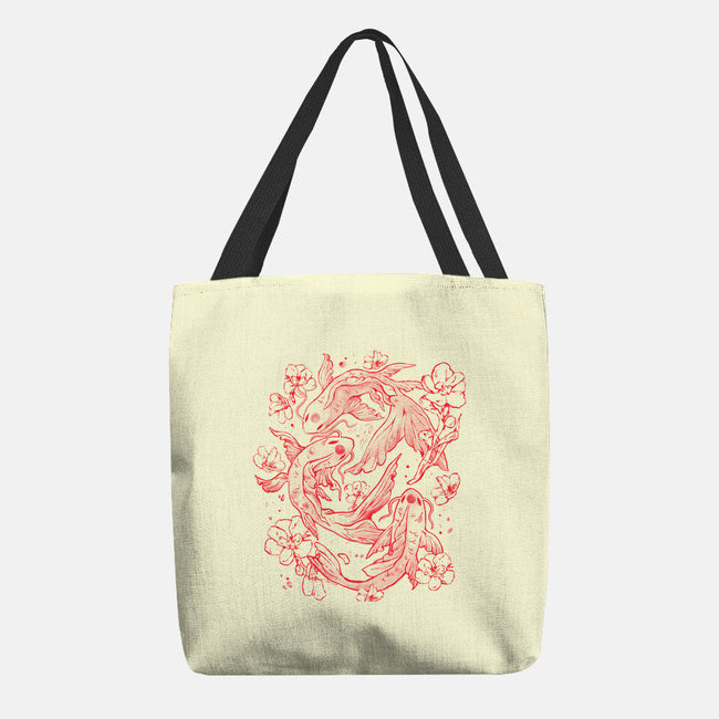 Red Koi-None-Basic Tote-Bag-eduely