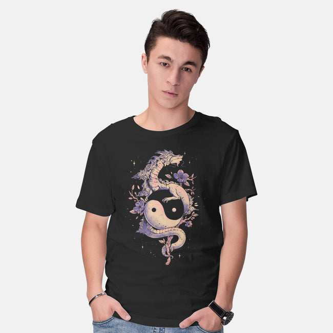 Dragon Flower-Mens-Basic-Tee-eduely