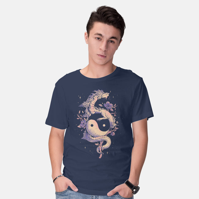 Dragon Flower-Mens-Basic-Tee-eduely