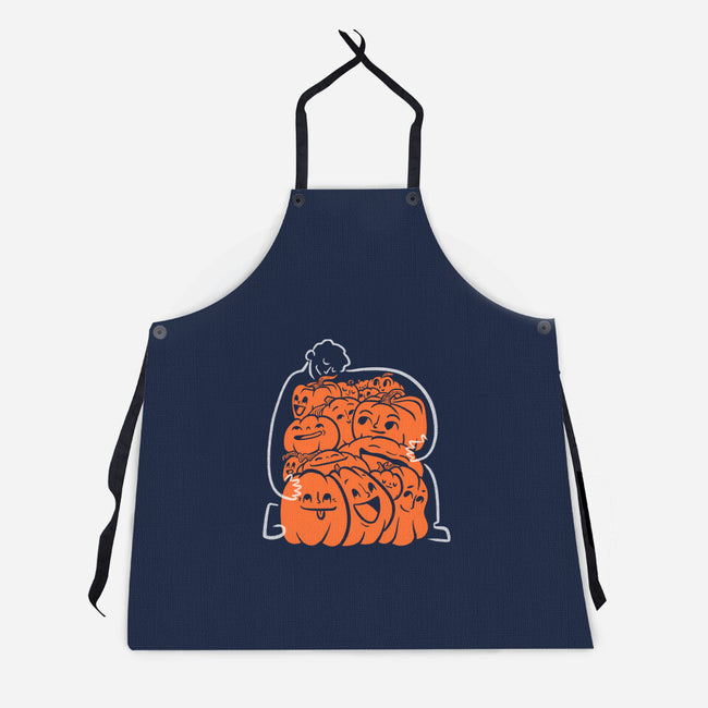 Pumpkin Picker-Unisex-Kitchen-Apron-Aarons Art Room